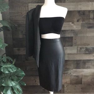 Banana Republic Vegan Leather Pencil Skirt